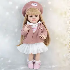 TIOZONEY - Muñeca bebe reborn vinilo de silicona juguetes para 55cm