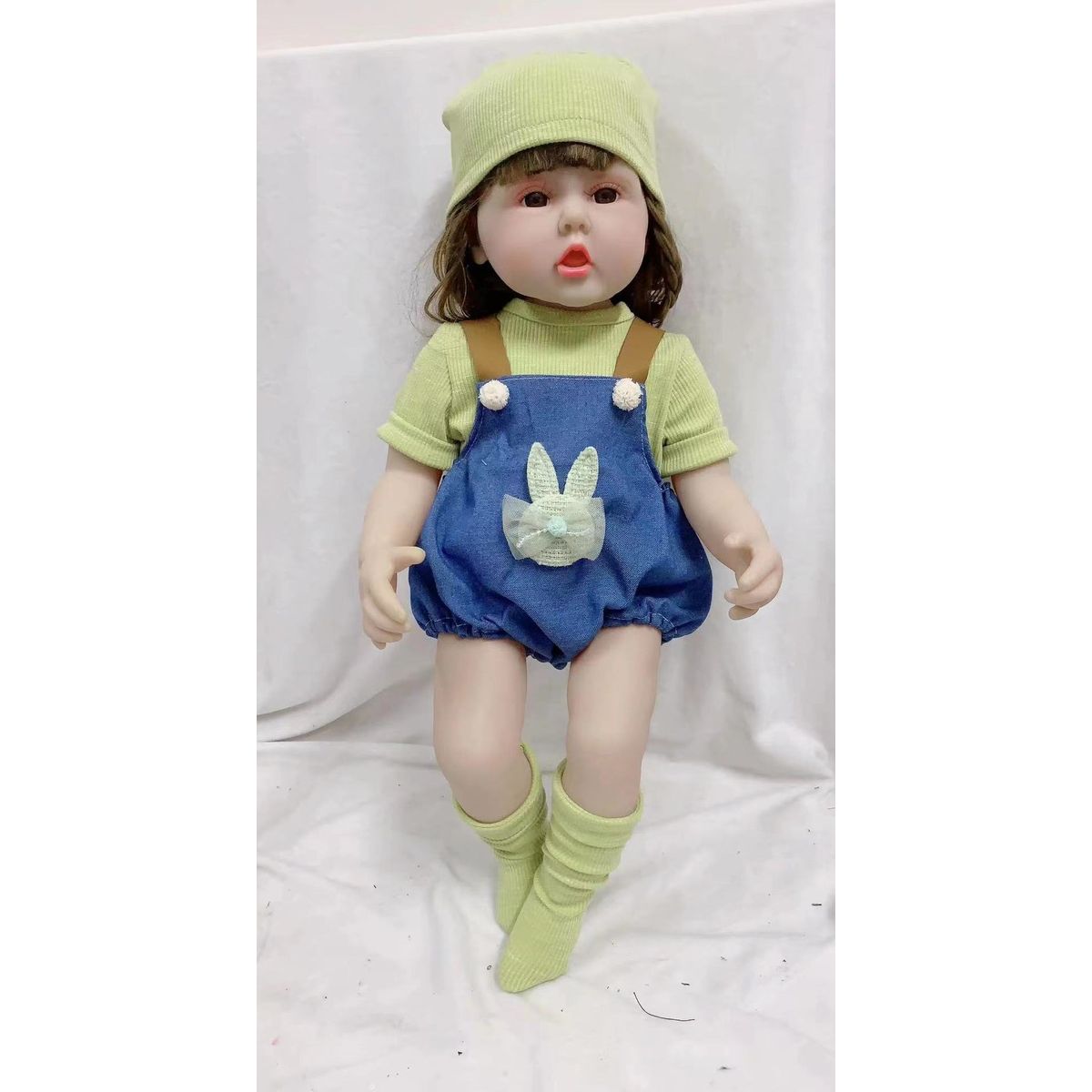 TIOZONEY - Muñeca bebe reborn vinilo de silicona juguetes para 55cm