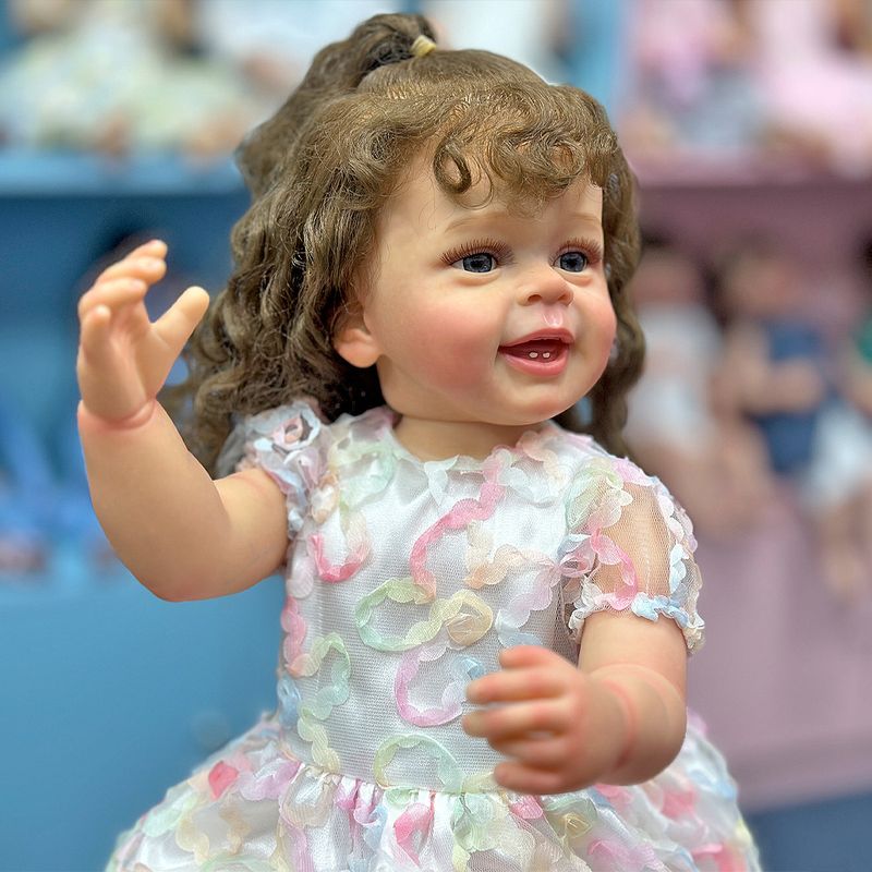 TIOZONEY - Muñeca bebe reborn vinilo de silicona juguetes para 55cm