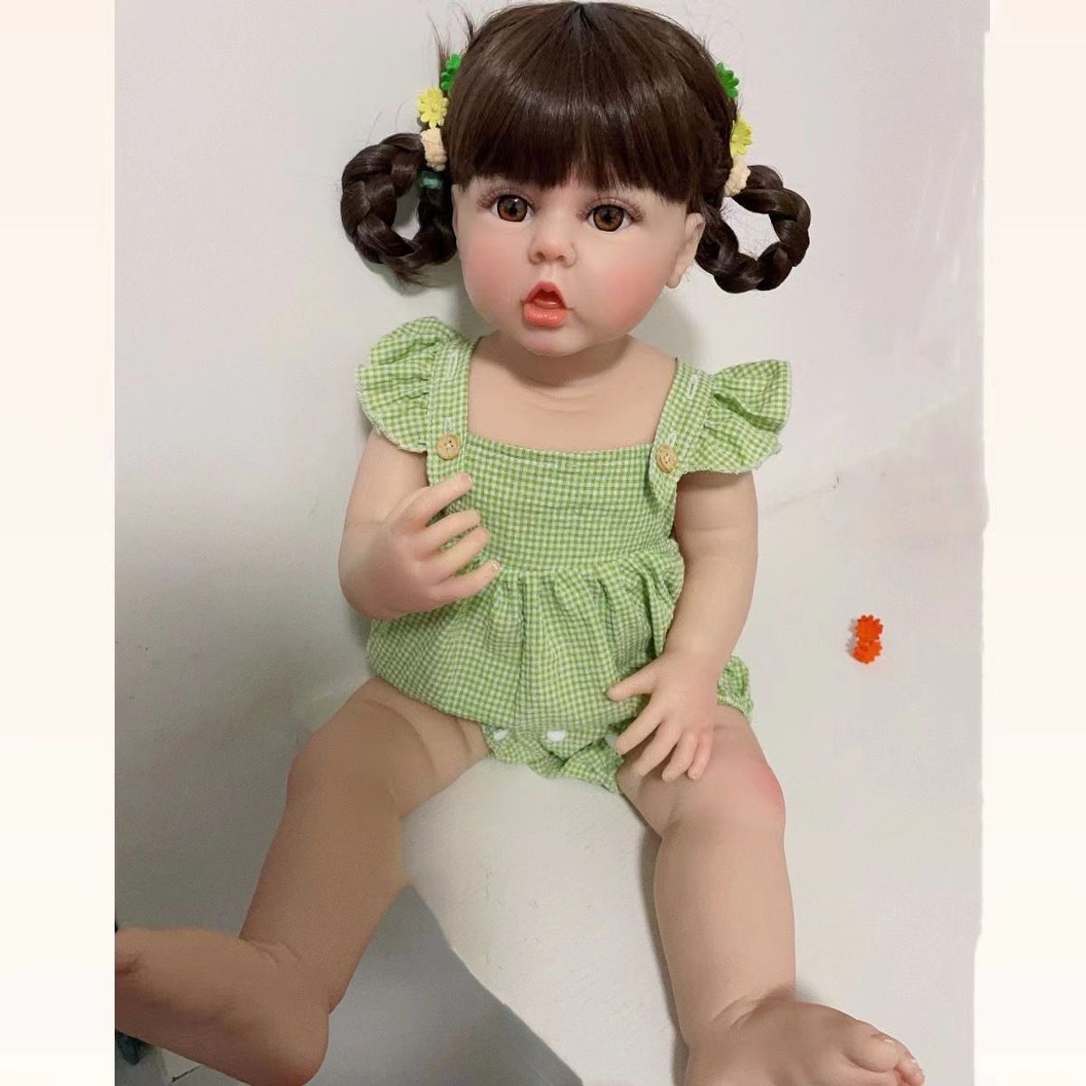 TIOZONEY - Muñeca bebe reborn vinilo de silicona juguetes para 45cm