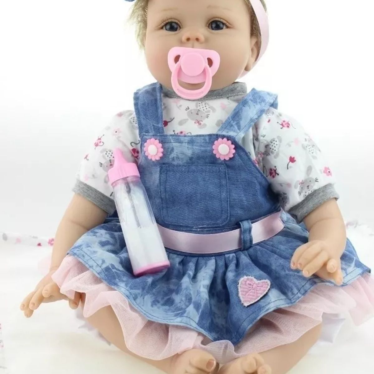 TIOZONEY - Muñeca bebe reborn vinilo de silicona juguetes para 48cm