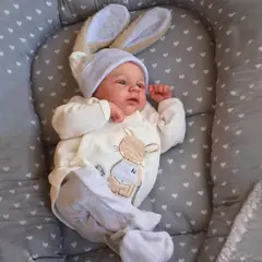 TIOZONEY - Muñeca bebe reborn vinilo de silicona juguetes para 50cm