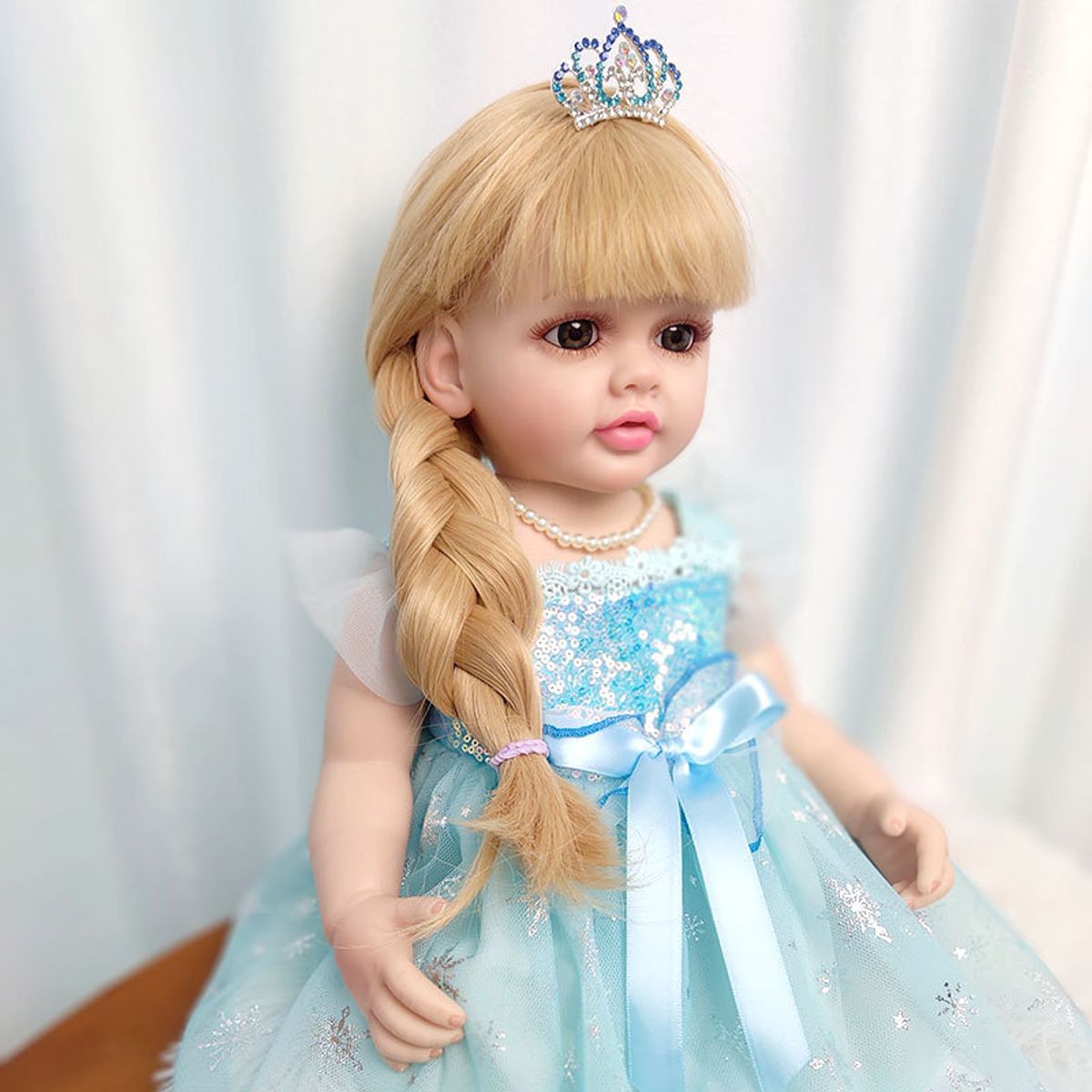 TIOZONEY - Muñeca bebe reborn vinilo de silicona juguetes para 55cm