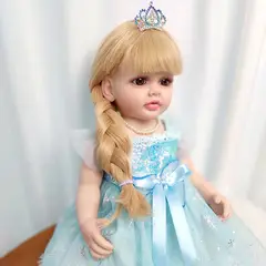 TIOZONEY - Muñeca bebe reborn vinilo de silicona juguetes para 55cm