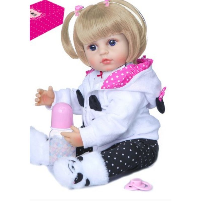 TIOZONEY - Mueca bebe reborn vinilo de silicona juguetes para 55cm