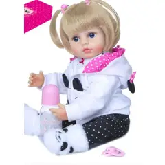 TIOZONEY - Mueca bebe reborn vinilo de silicona juguetes para 55cm