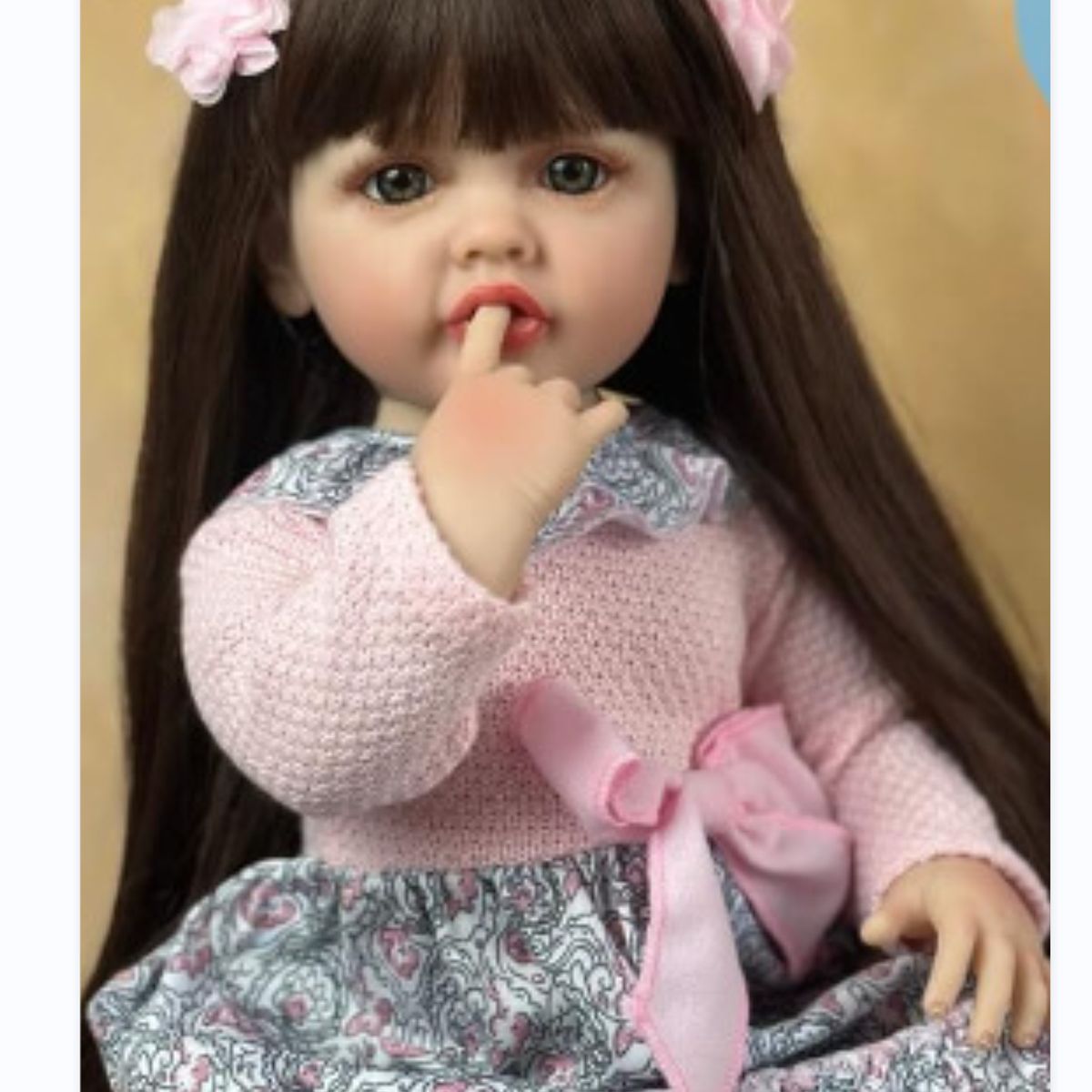 TIOZONEY - Muñeca bebe reborn vinilo de silicona juguetes para 55cm