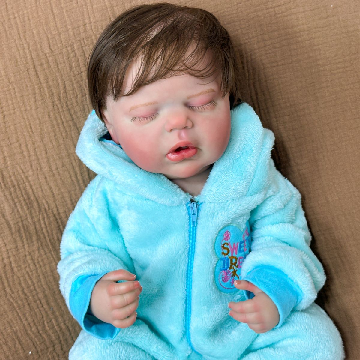 TIOZONEY - Muñeca bebe reborn vinilo de silicona juguetes para 50cm