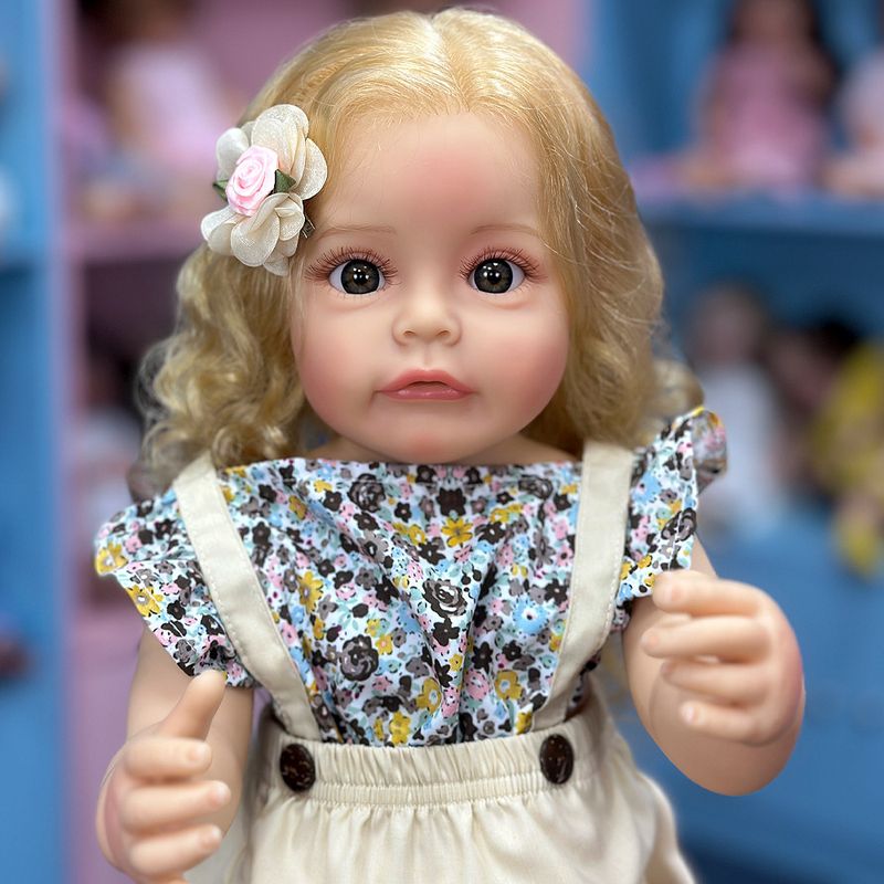 TIOZONEY - Muñeca bebe reborn vinilo de silicona juguetes para 55cm