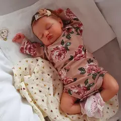 TIOZONEY - Muñeca bebe reborn vinilo de silicona juguetes para 50cm