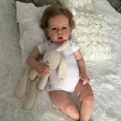 TIOZONEY - Muñeca bebe reborn vinilo de silicona juguetes para 55cm