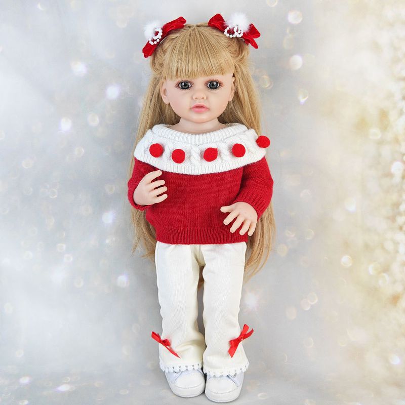 TIOZONEY - Muñeca bebe reborn vinilo de silicona juguetes para 55cm