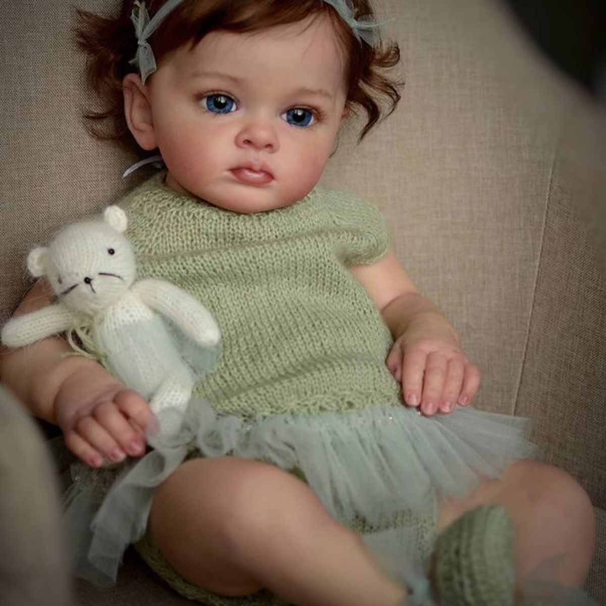 TIOZONEY - Muñeca bebe reborn vinilo de silicona juguetes para 55cm