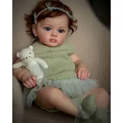 TIOZONEY - Muñeca bebe reborn vinilo de silicona juguetes para 55cm
