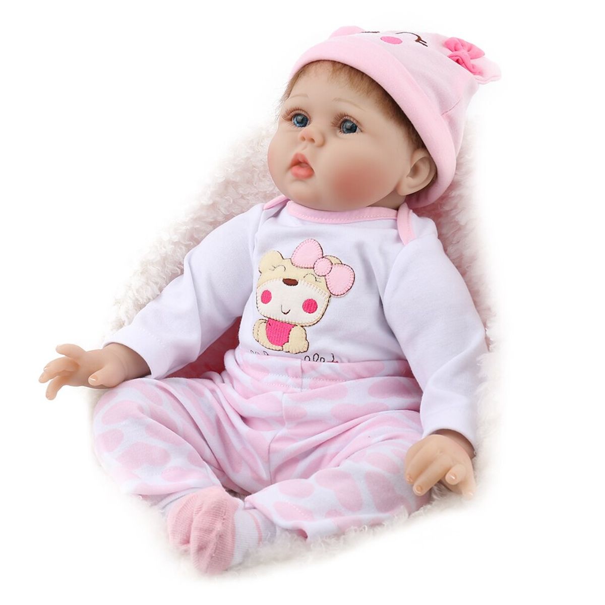 TIOZONEY - Muñeca bebe reborn vinilo de silicona juguetes.