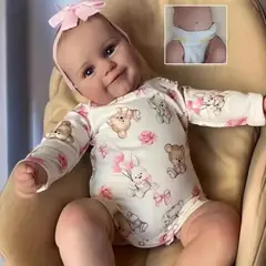 TIOZONEY - Muñeca bebe reborn vinilo de silicona juguetes para 50cm