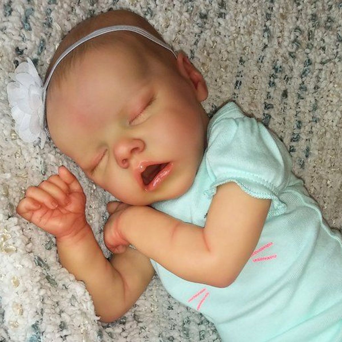 TIOZONEY - Muñeca bebe reborn vinilo de silicona juguetes para 43cm