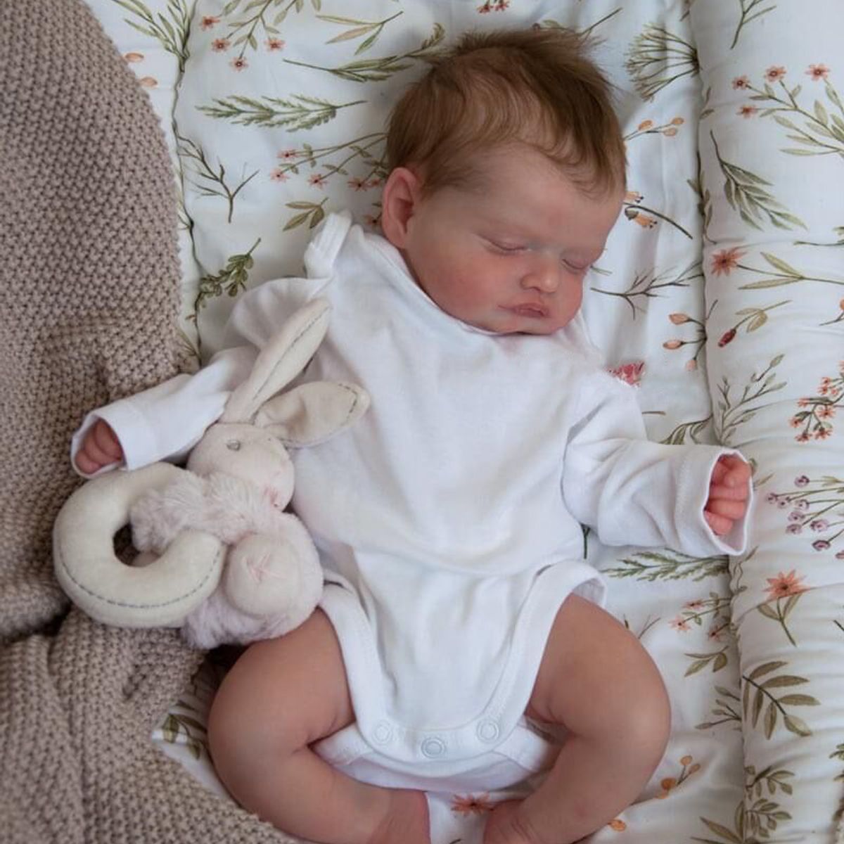 TIOZONEY - Muñeca bebe reborn vinilo de silicona juguetes para 50cm