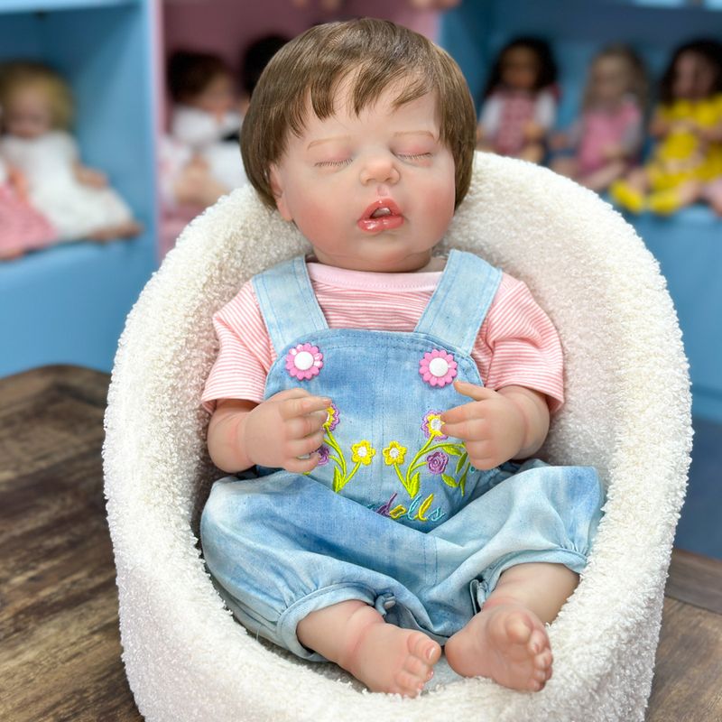 TIOZONEY - Muñeca bebe reborn vinilo de silicona juguetes para 50cm