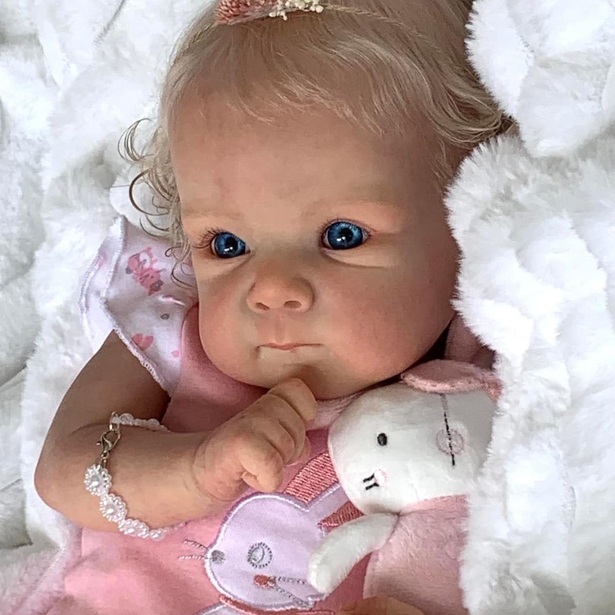 TIOZONEY - Muñeca bebe reborn vinilo de silicona juguetes para 48cm