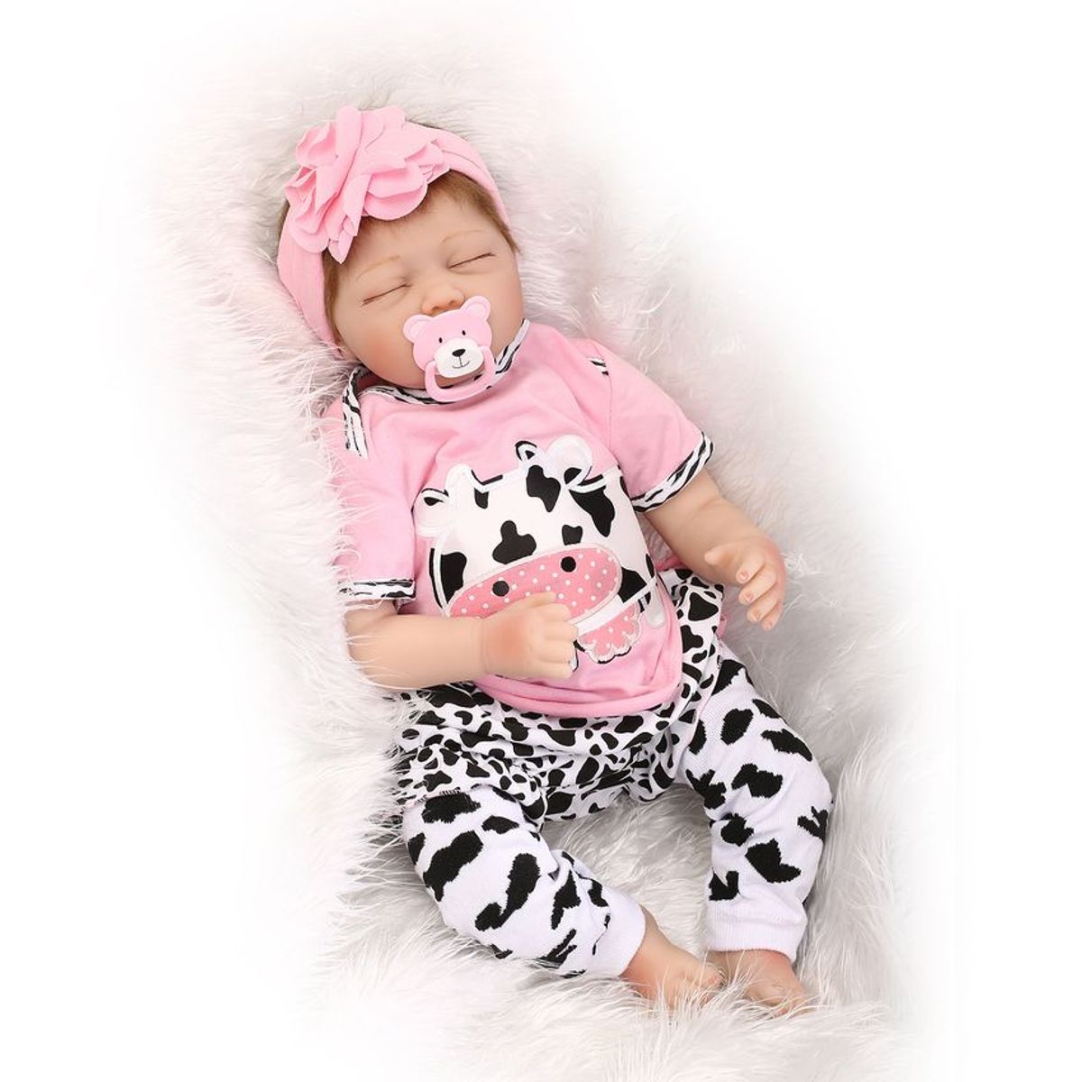 TIOZONEY - Muñeca bebe reborn vinilo de silicona juguetes para 55cm