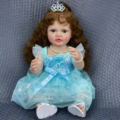 TIOZONEY - Muñeca bebe reborn vinilo de silicona juguetes para 55cm