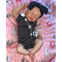 TIOZONEY - Muñeca bebe reborn vinilo de silicona juguetes para 46cm