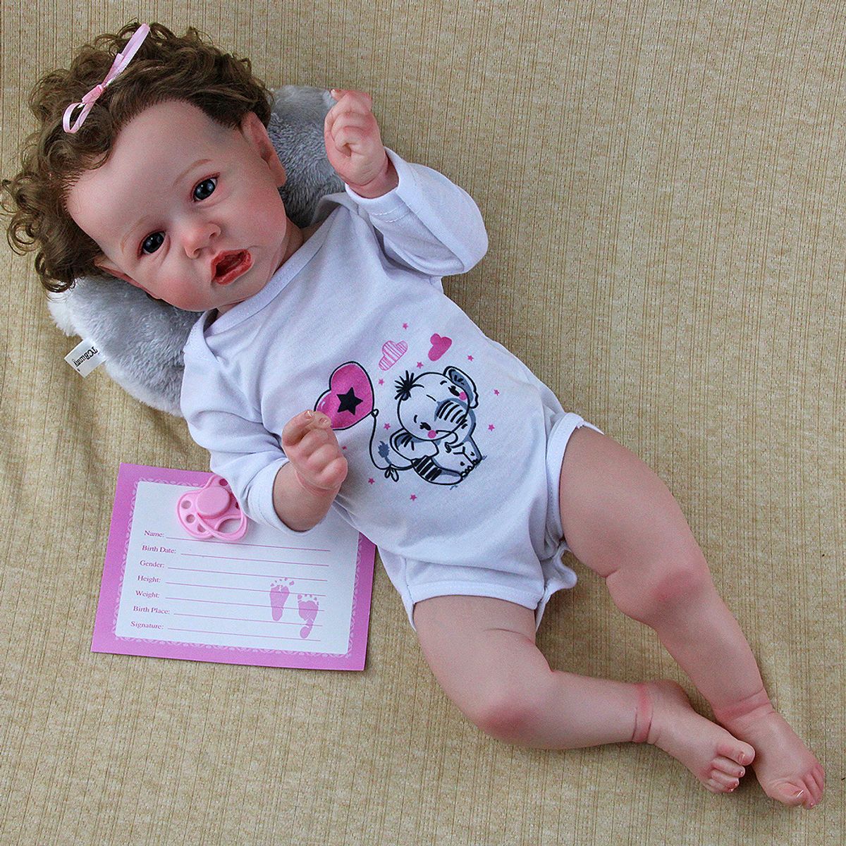 TIOZONEY - Mueca bebe reborn vinilo de silicona juguetes para 49cm