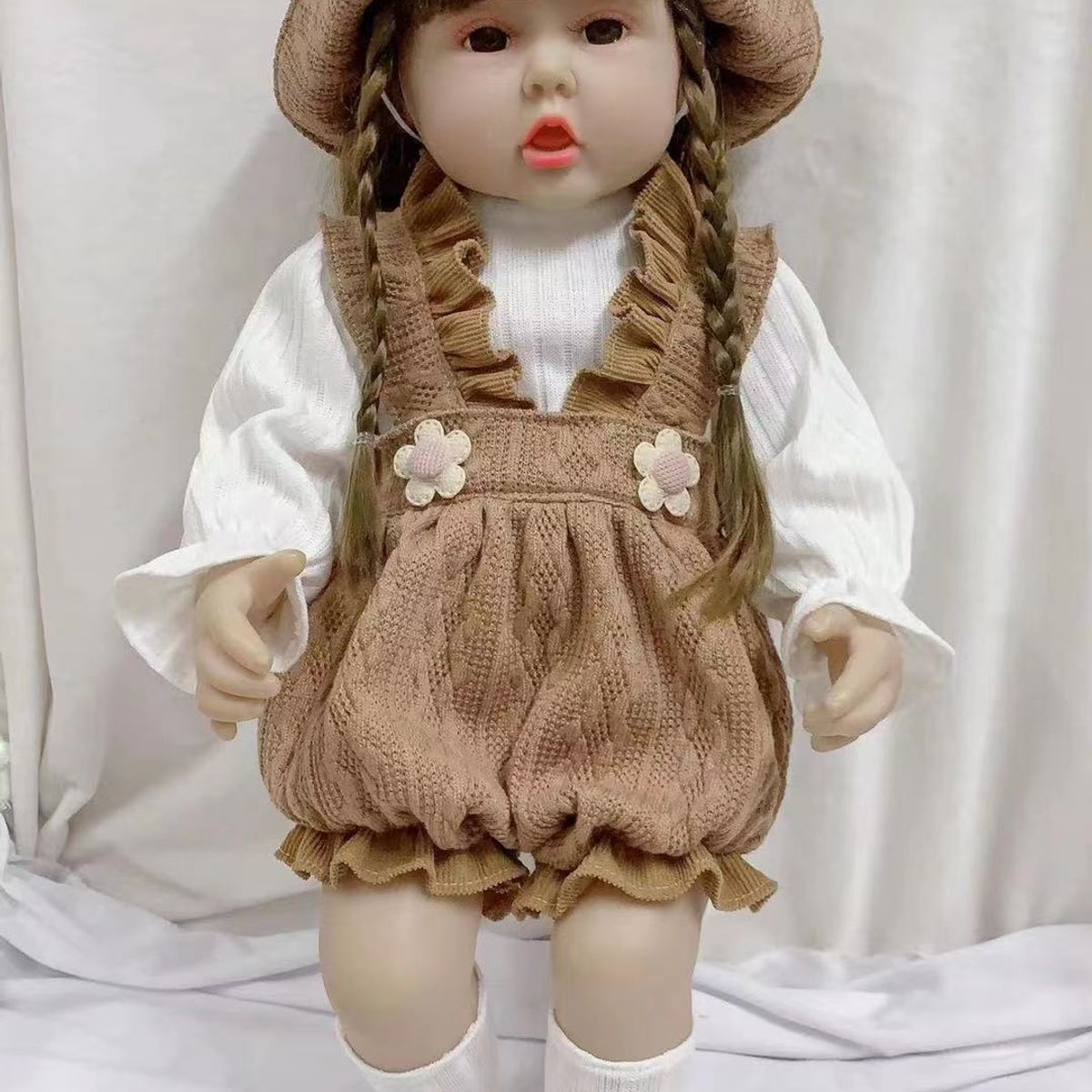 TIOZONEY - Muñeca bebe reborn vinilo de silicona juguetes para 45cm