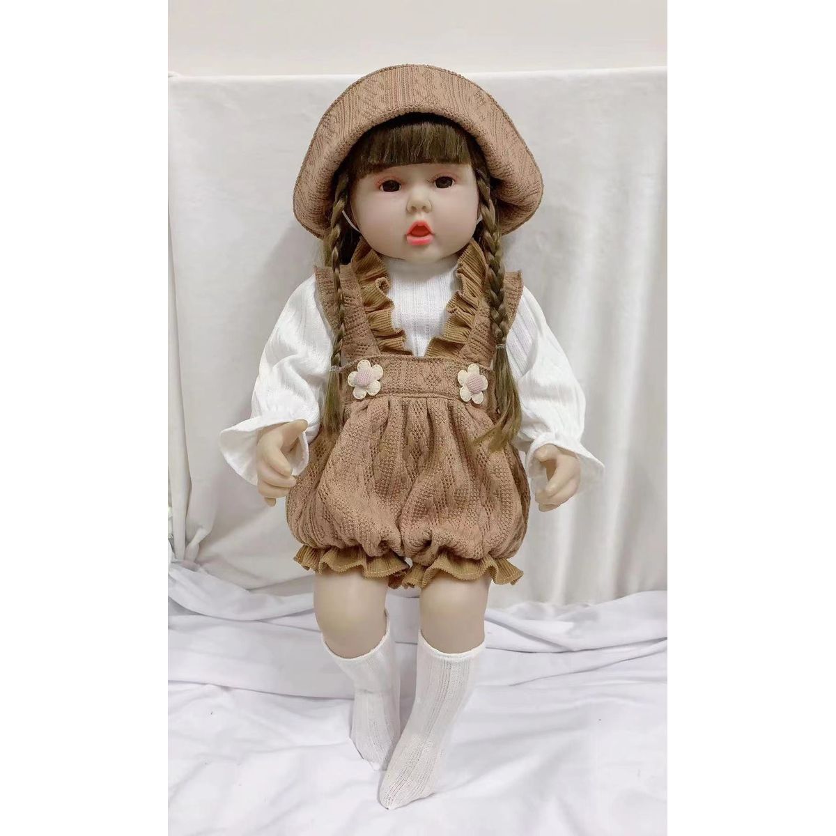 TIOZONEY - Muñeca bebe reborn vinilo de silicona juguetes para 45cm