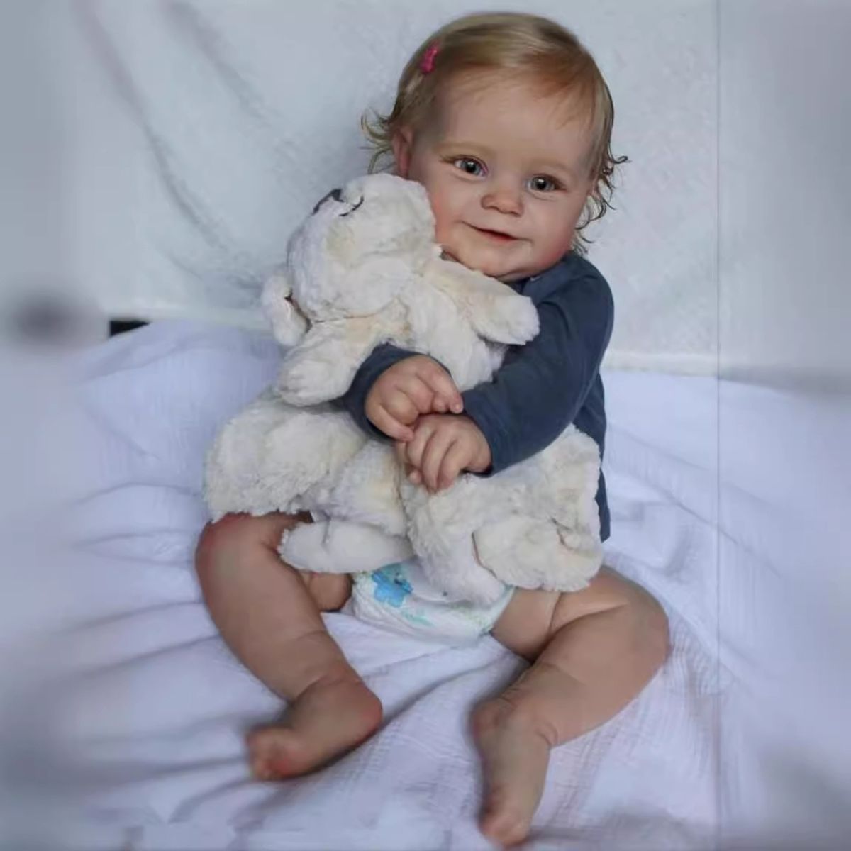 TIOZONEY - Muñeca bebe reborn vinilo de silicona juguetes para 50cm