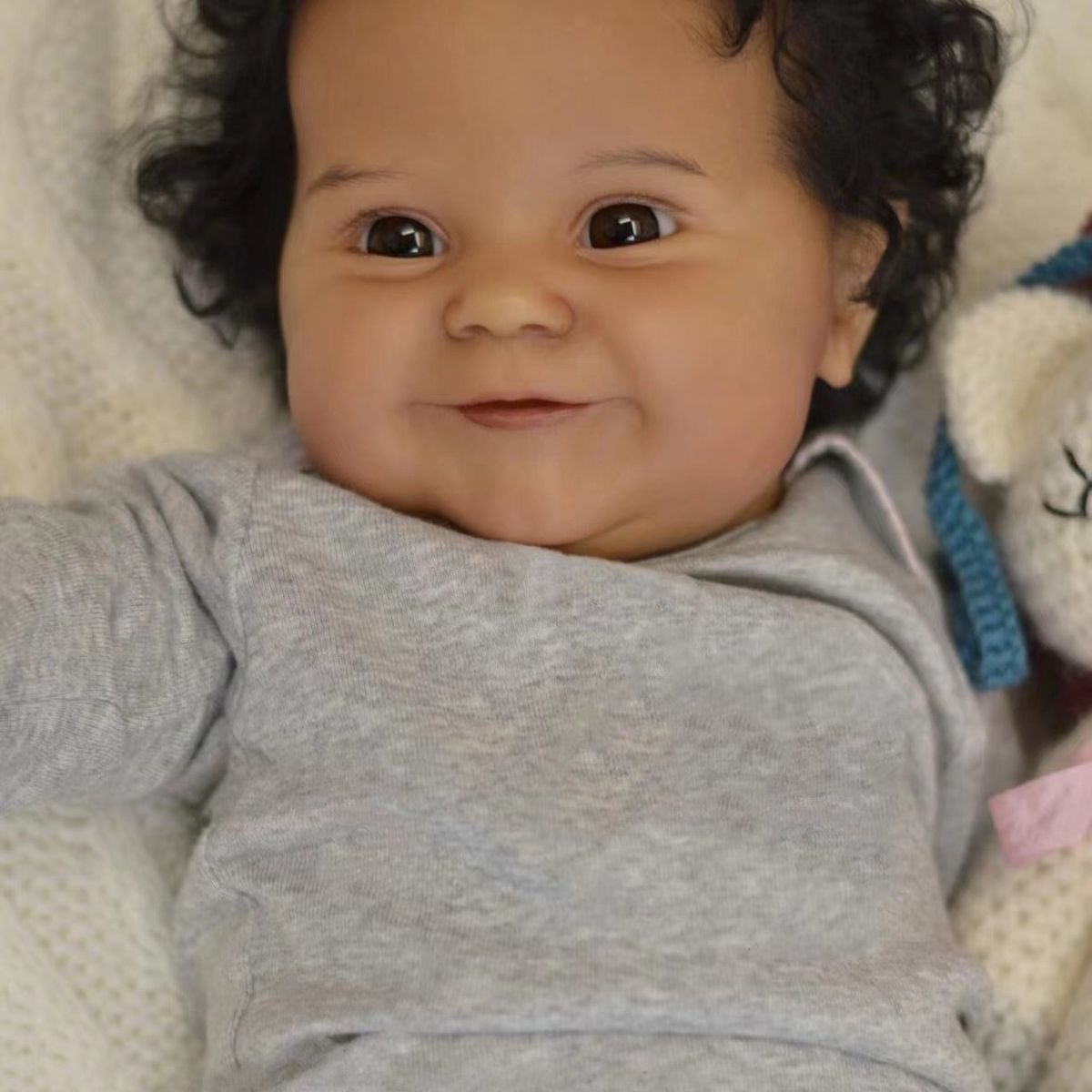 TIOZONEY - Muñeca bebe reborn vinilo de silicona juguetes para 50cm