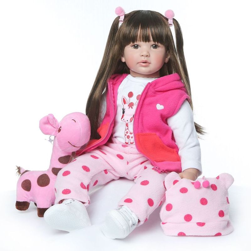 TIOZONEY - Muñeca bebe reborn vinilo de silicona juguetes para 55cm
