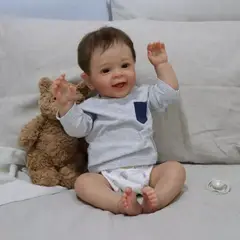 TIOZONEY - Muñeca bebe reborn vinilo de silicona juguetes para 50cm