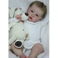 TIOZONEY - Muñeca bebe reborn vinilo de silicona juguetes para 48cm