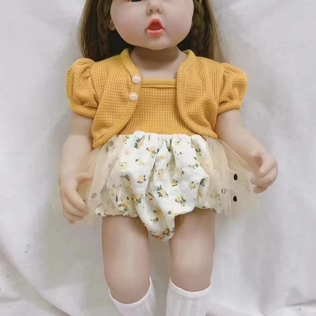 TIOZONEY - Muñeca bebe reborn vinilo de silicona juguetes para 50cm