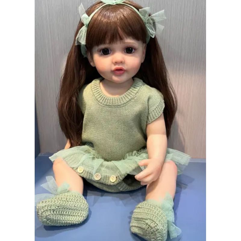 TIOZONEY - Muñeca bebe reborn vinilo de silicona juguetes para 55cm