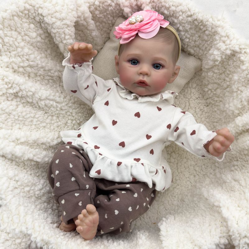 TIOZONEY - Muñeca bebe reborn vinilo de silicona juguetes para 50cm