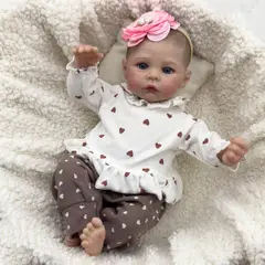 TIOZONEY - Muñeca bebe reborn vinilo de silicona juguetes para 50cm
