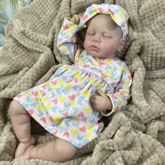 TIOZONEY - Muñeca bebe reborn vinilo de silicona juguetes para 46cm