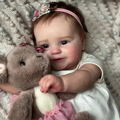 TIOZONEY - Muñeca Bebé reborn de silicona 50cm