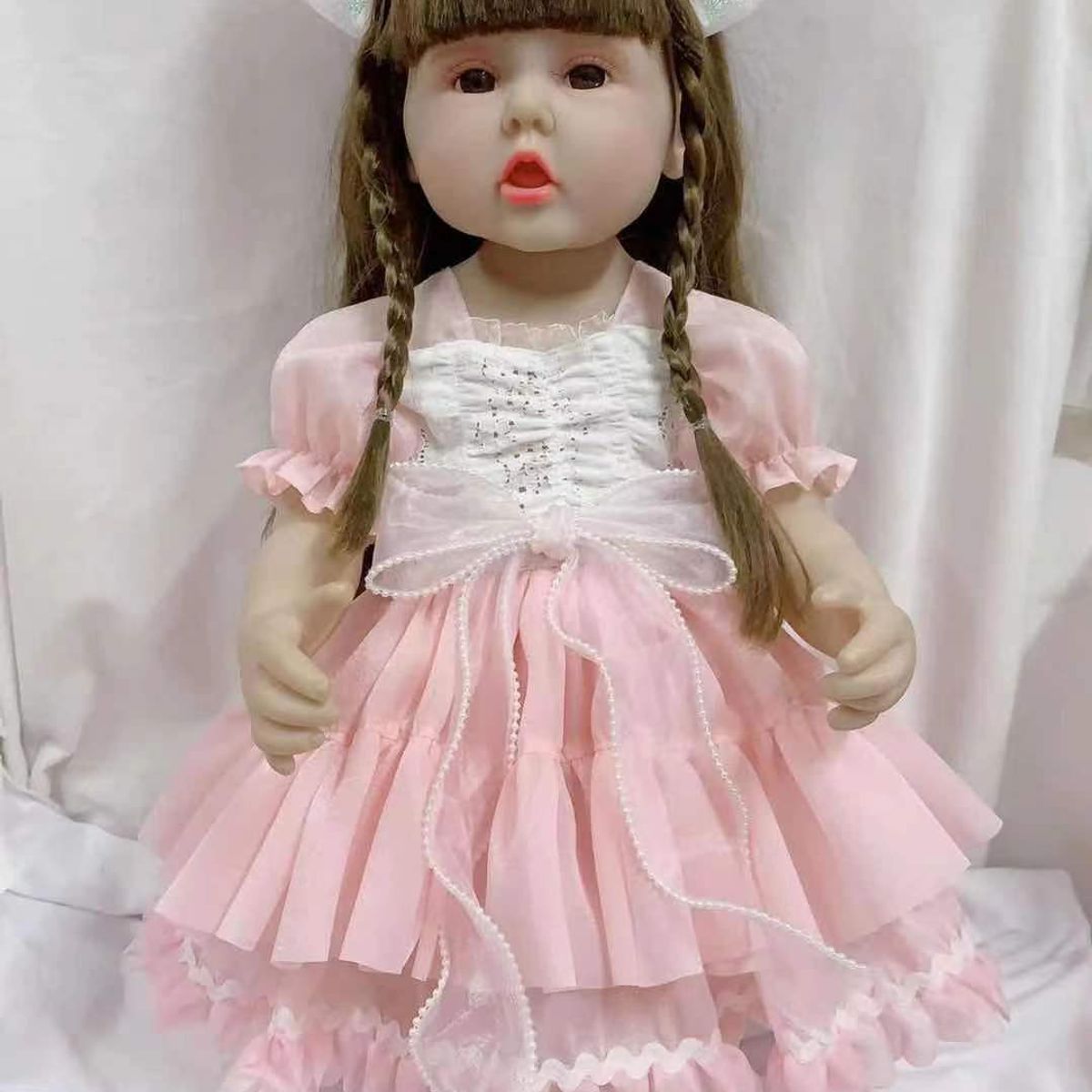 TIOZONEY - Muñeca bebe reborn vinilo de silicona juguetes para 55cm