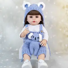 TIOZONEY - Muñeca bebe reborn vinilo de silicona juguetes para 55cm
