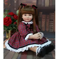 TIOZONEY - Muñeca bebe reborn vinilo de silicona juguetes para 60cm