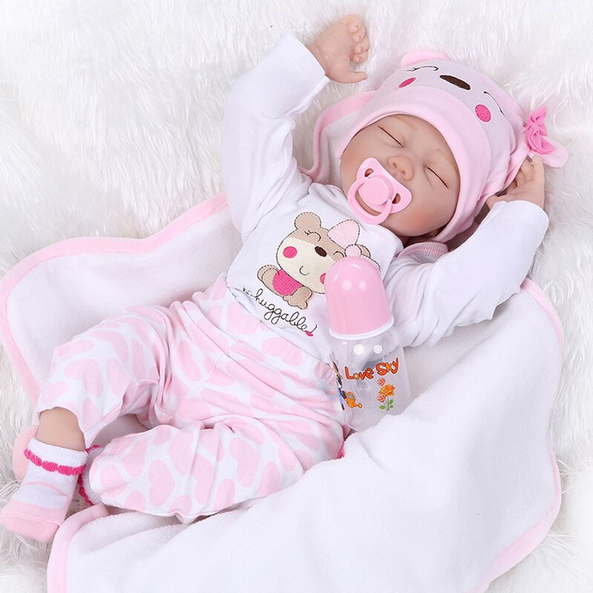 TIOZONEY - Muñeca bebe reborn vinilo de silicona juguetes.