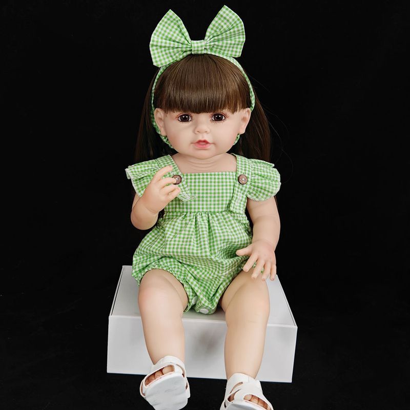 TIOZONEY - Muñeca bebe reborn vinilo de silicona juguetes para 55cm