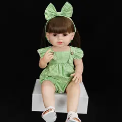TIOZONEY - Muñeca bebe reborn vinilo de silicona juguetes para 55cm