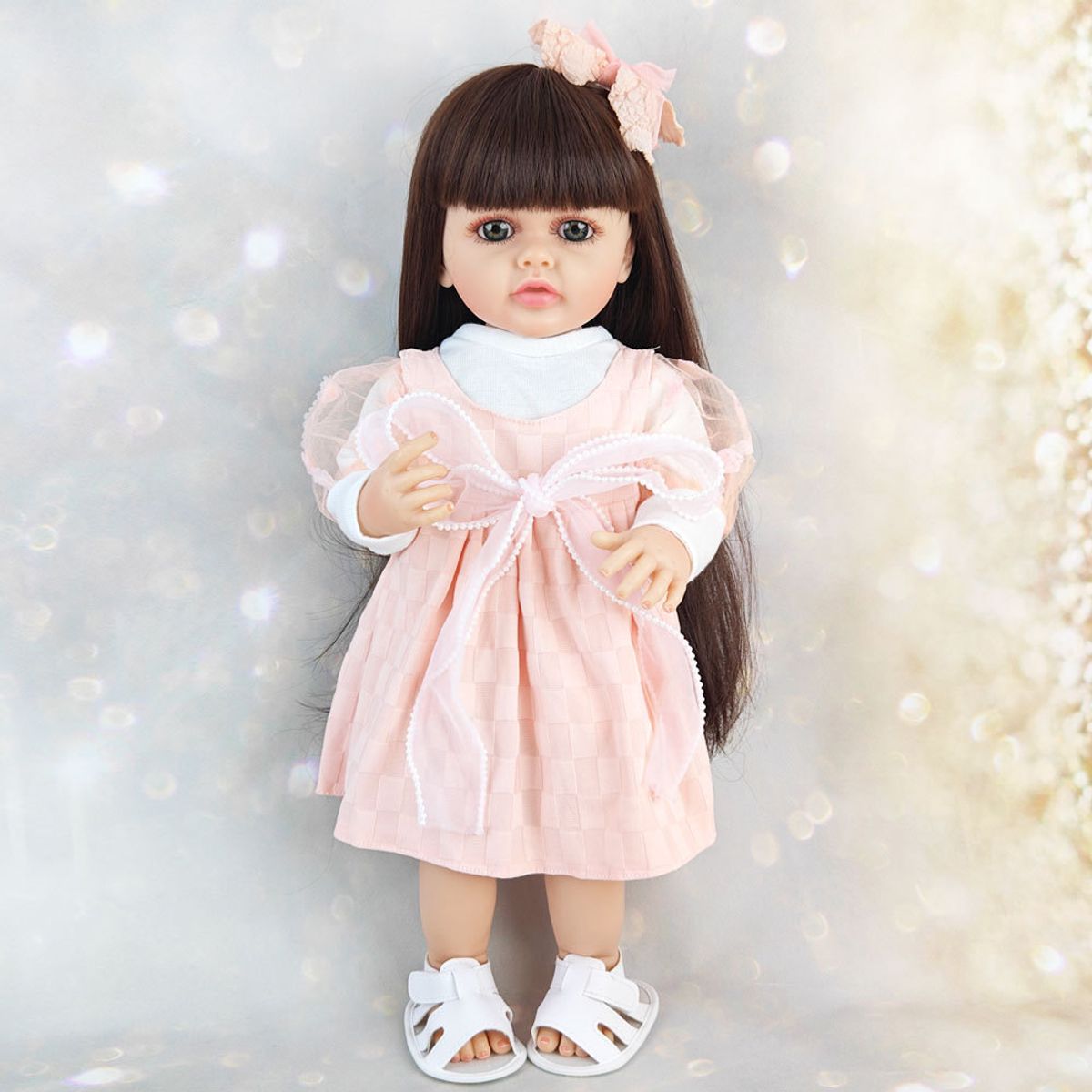 TIOZONEY - Muñeca bebe reborn vinilo de silicona juguetes para 55cm