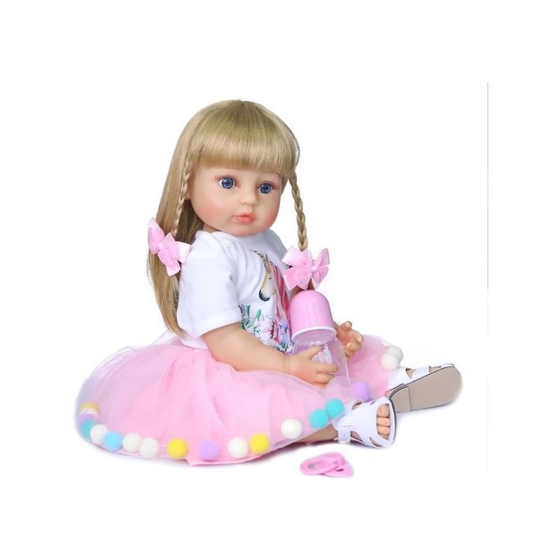 TIOZONEY - Muñeca bebe reborn vinilo de silicona juguetes para 55cm
