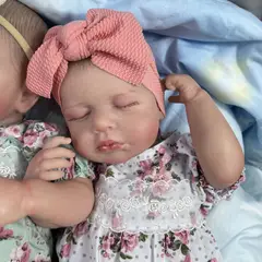 TIOZONEY - Muñeca bebe reborn vinilo de silicona juguetes para 49cm